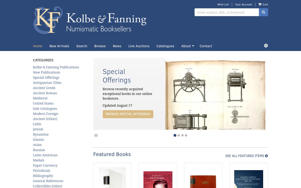 Kolbe & Fanning Numismatic Booksellers
