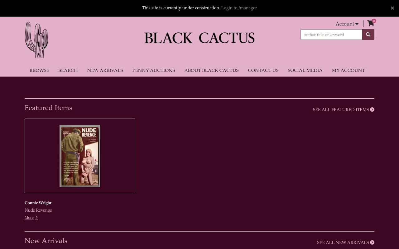 Black Cactus Erotica