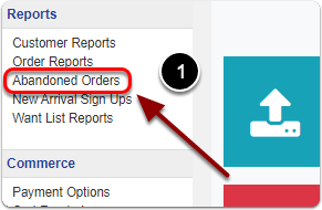 Abandoned Orders under Reports