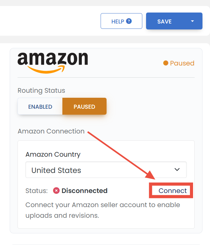 The Connect link