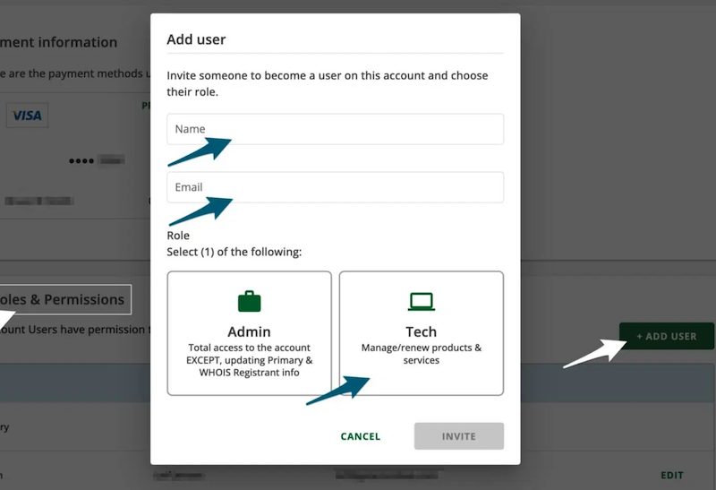 Add user with Tech role